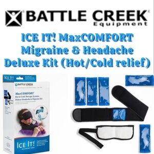 Battle Creek - ICE IT! MaxCOMFORT Migraine Headache Deluxe Kit (Hot/Cold relief)